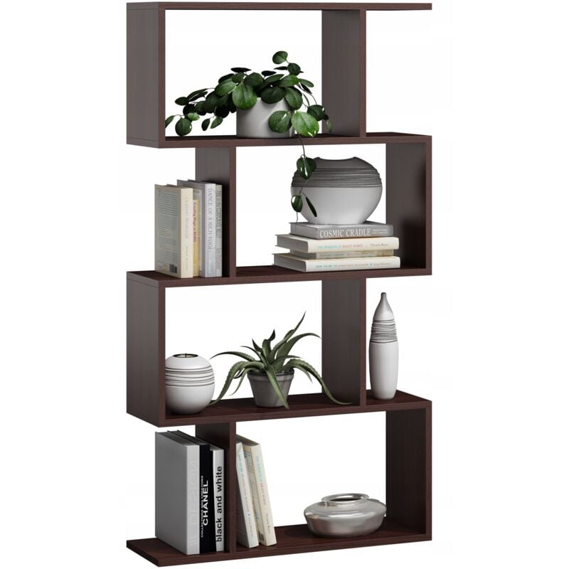 BASK 4 bibliothèque wengé étagère bibliothèque ouverte