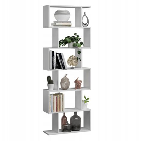 Bask Max weißes Standregal für Wohnzimmer, Büro, Schlafzimmer, MK