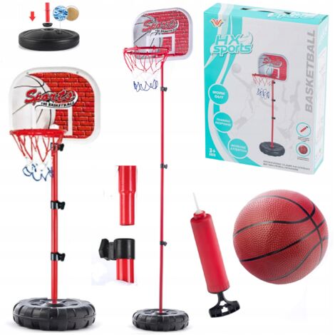 Basket-ball pour enfants, support, ballon, pompe, panier, réglage, 777-441