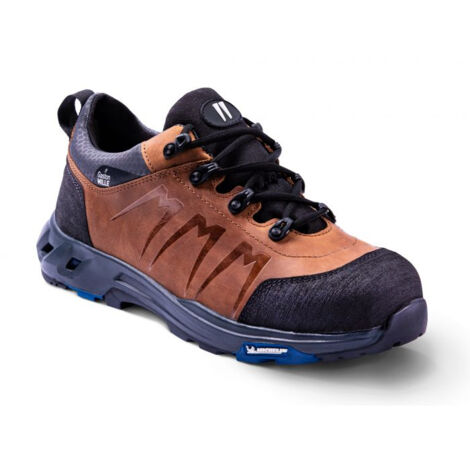 Basket basse de sécurité marron GASTON MILLE pour homme maçon BTP Addict brown s3 hro src hi ci - ADBM3 45