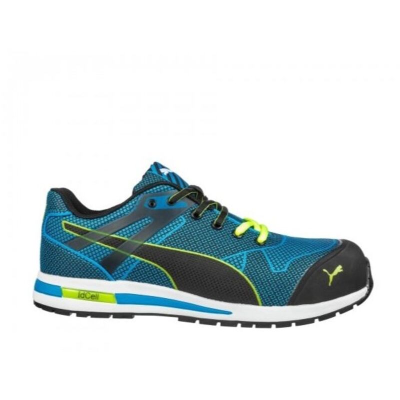 Baskets de sécurité basse BLAZE KNIT LOW S1P HRO SRC bleu/vert P46 - PUMA - 643060-T.46