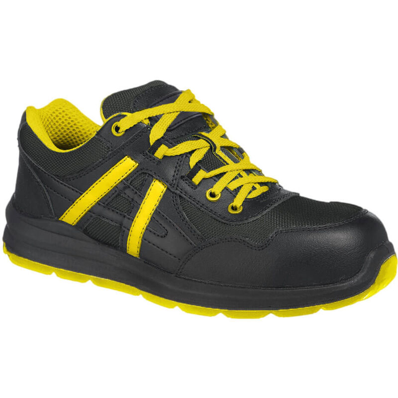 Compositelite mersey trainer s1p - taille 42 - noir/jaune - Portwest
