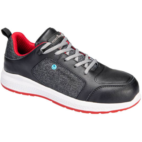 Basket Eco-conçu Composite S3s Sr - Taille 38 - Noir/rouge - Portwest
