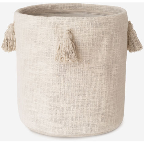 BASKET POMPON CLARO Ø30X30CM