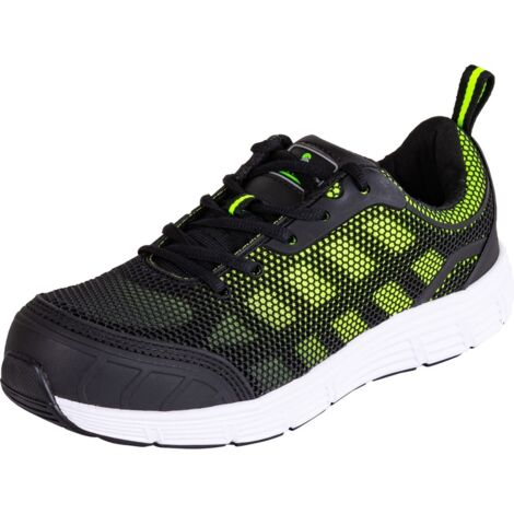 Baskets de sécurité basses Portwest Tove S1P Steelite Noir / Vert 42