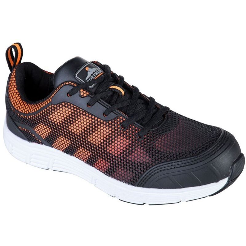 Scarpe da ginnastica Portwest Tove S1P Steelite a bassa sicurezza Nero / Arancione 36 Scarpe da ginnastica Portwest Tove S1P Steelite a bassa sicurezza Nero / Arancione 36