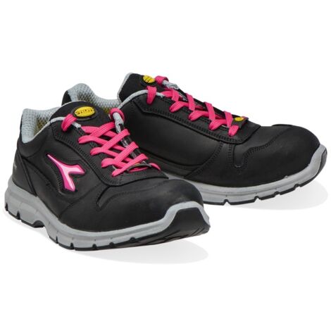 Baskets de sécurité femmes RUN LOW ESD S3 SRC noir/fuchsia P37 - DIADORA - 701.175303