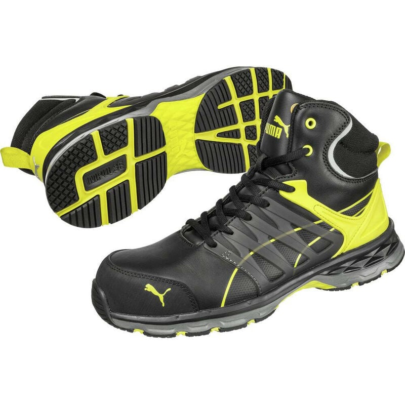 Baskets de sécurité hautes Puma Velocity 2.0 Yellow Mid S3 ESD HRO SRC