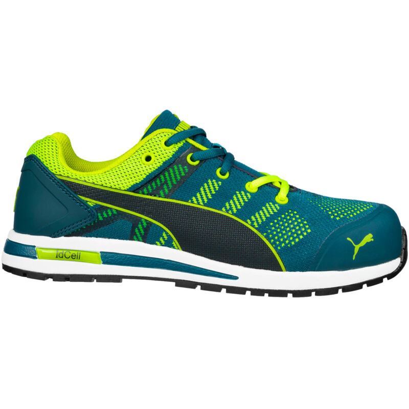 Puma Safety Shoes - Chaussures de travail Puma Elevate Knit Green Low S1P src hro esd - 45 (eu)