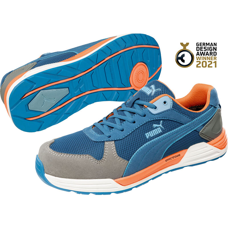 Puma Safety Shoes - Chaussures de sécurité frontside low S1P esd hro src - bleu/orange 42