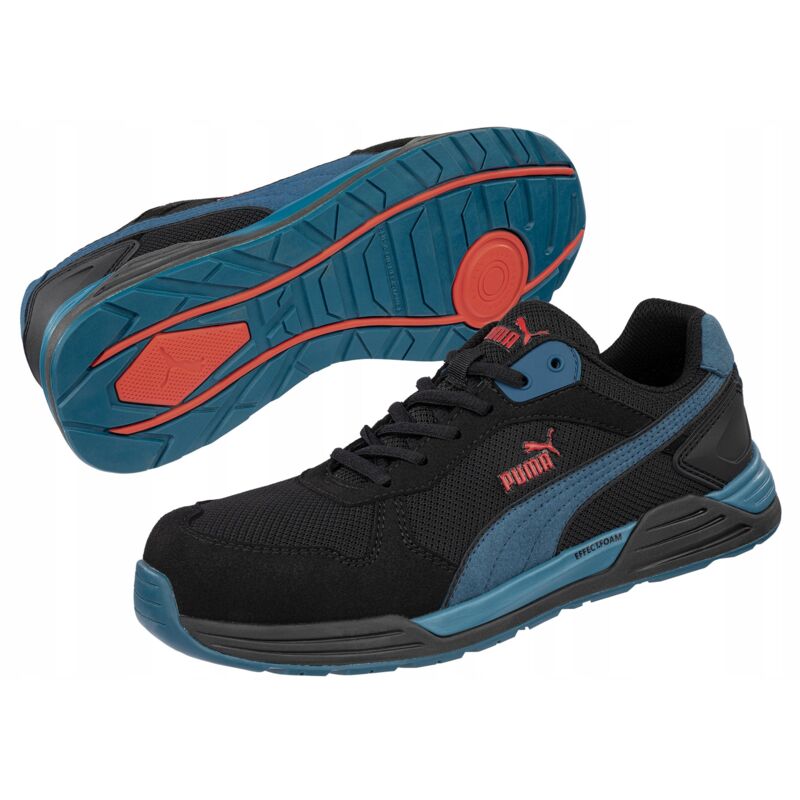 Puma Safety Shoes - Baskets de sécurité Frontside S1P Puma noires/bleues 46