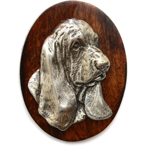 Basset Hound II - Showbrosche, Startnummernclip, Hundeabzeichen von Art-Dog