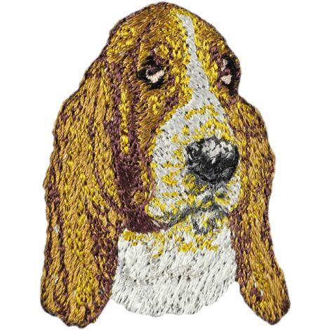 Basset Hound - toppa a forma di cane, toppa ricamata, decorazione unica per zaino di Art-Dog
