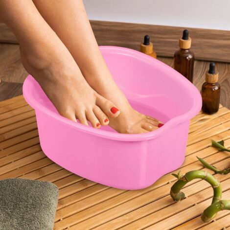 Bassin de bain de pieds en plastique avec picots de massage