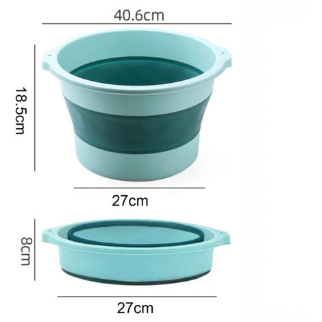 Bassin de Pied Léger et Pliable, Grande Capacité d'Eau pour Bain de Pieds Détente