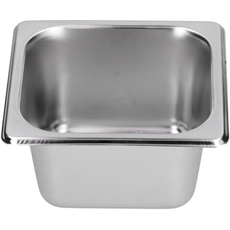 Bassin en acier inox pour buffet, cantine, hôtel ou cuisine - Récipient isotherme pratique