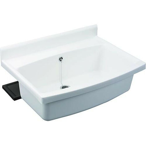 Bassin mural ABU maxi 33L – Polypropylène antichoc – Dimensions 70x24,4cm – Kit de montage inclus – Pour espaces de lavage – Sanit