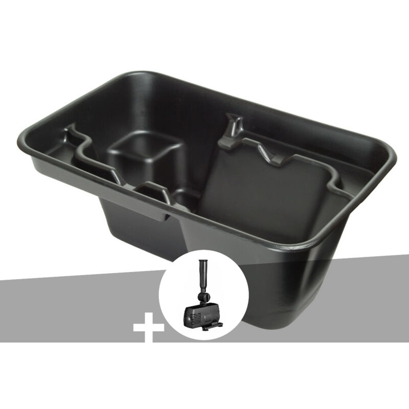 Bassin préformé Jupiter rectangulaire 230 L + pompe de filtration-