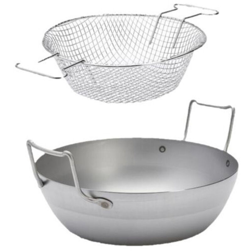 Bassine a friture acier 28cm De Buyer DB505051