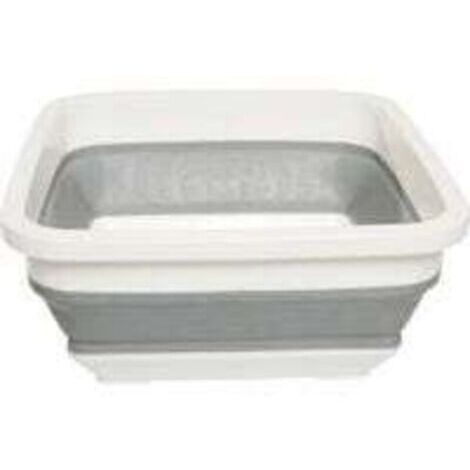 Bassine à Vaisselle Pliable, Design Peu Encombrant, Facile à Nettoyer, Lavabo Pliable Rectangulaire, 31.7 x 14.2cm - Idéale pour Camping, Caravanes et Les Petities Cuisines