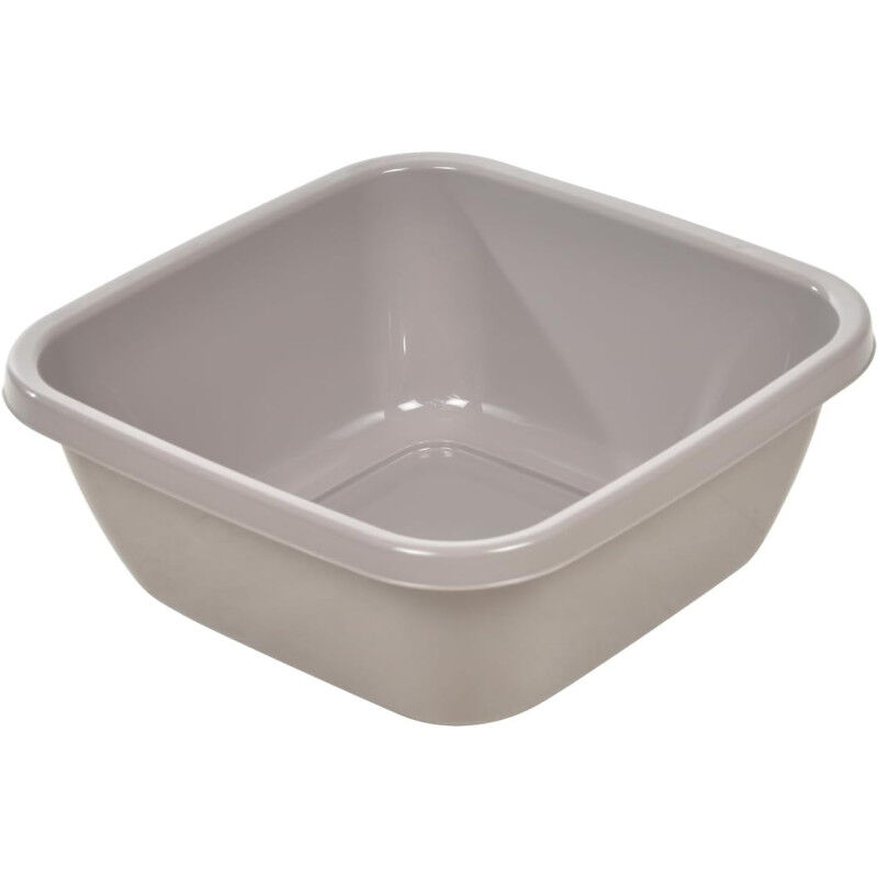 Homea - Bassine carré en plastique - Taupe - 6L - Livraison gratuite