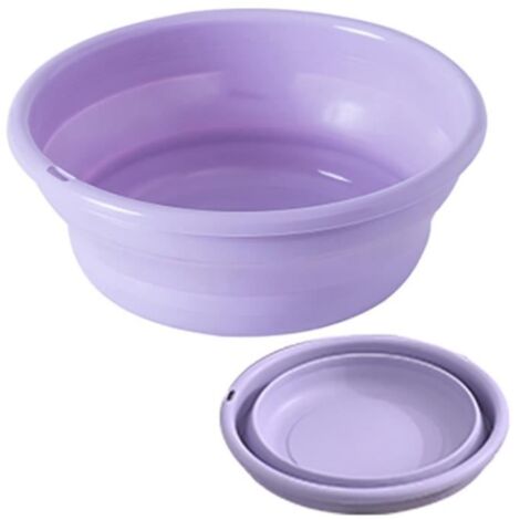 Bassine multi-usage portable au design pliable, équipée de poignées pratiques Utile dans la salle de bains, la cuisine(9.51926 ).