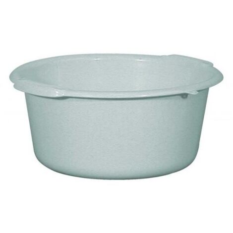 Bassine ronde 20l ø45cm en aluminium et plastique – Légère et résistante – Pour jardinage, nettoyage et stockage