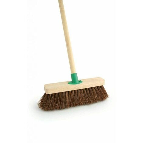 Bassine Stiff Broom 12In With Handle - CX00375