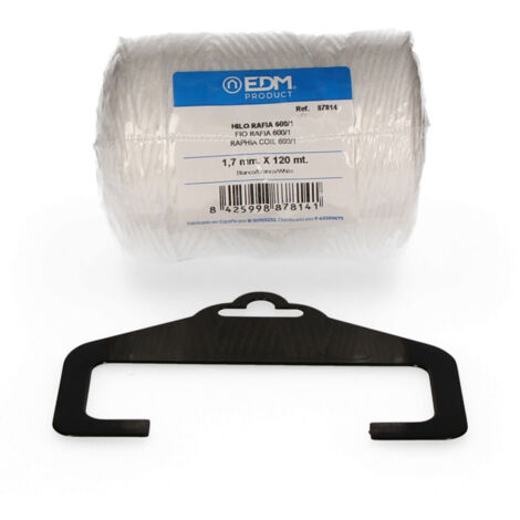 Bast-EDM-Garn, 600/1 Spule, 220 g/120 m, Weiß