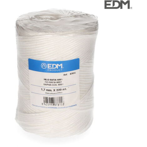 Bast-EDM-Garn, 600/1 Spule, 400 g/220 m, Weiß