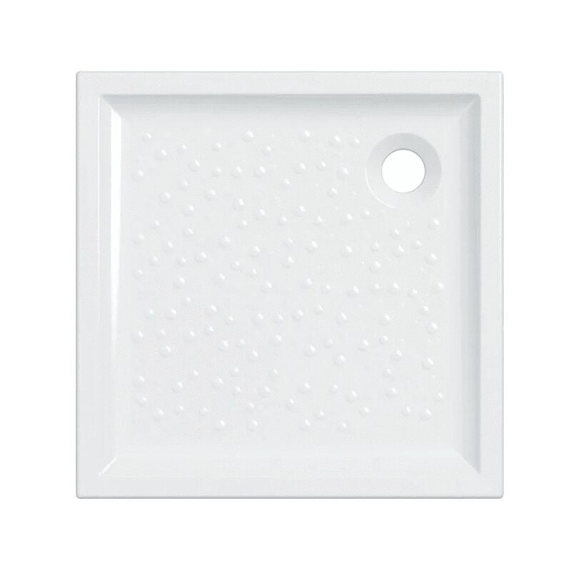 Geberit - Receveur Bastia Céramique à poser ou à encastrer France - Blanc brillant 70x70x7cm