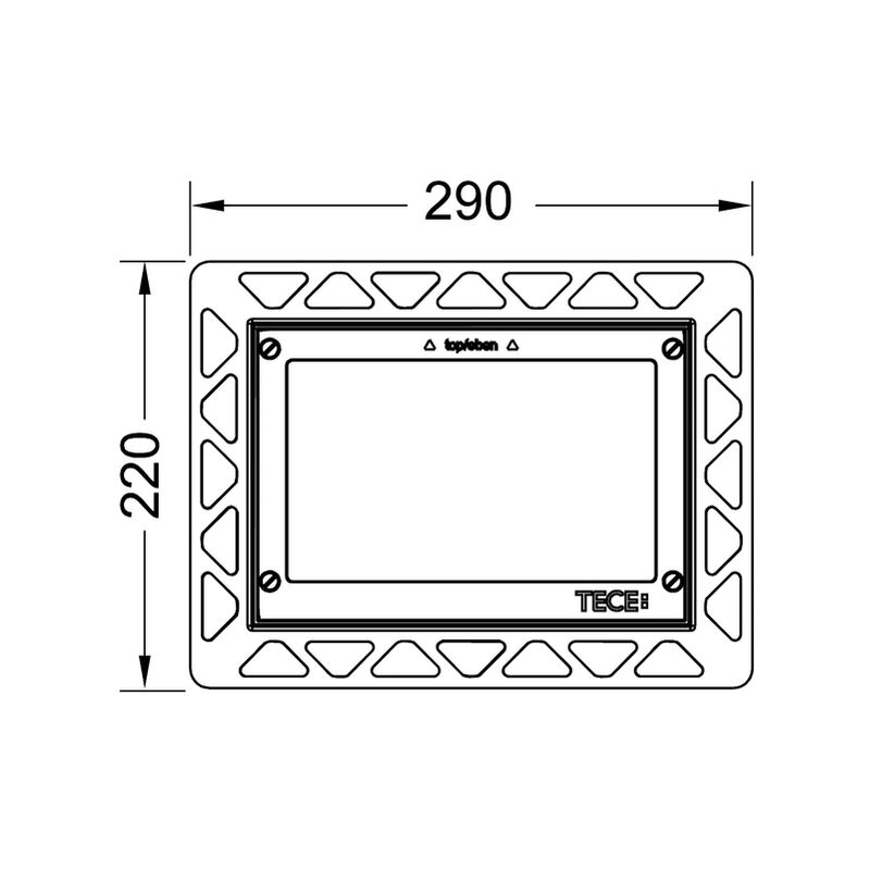 

Bastidor de montaje WC para montaje empotrado, color: Metal brillante - 9240644 - Tece