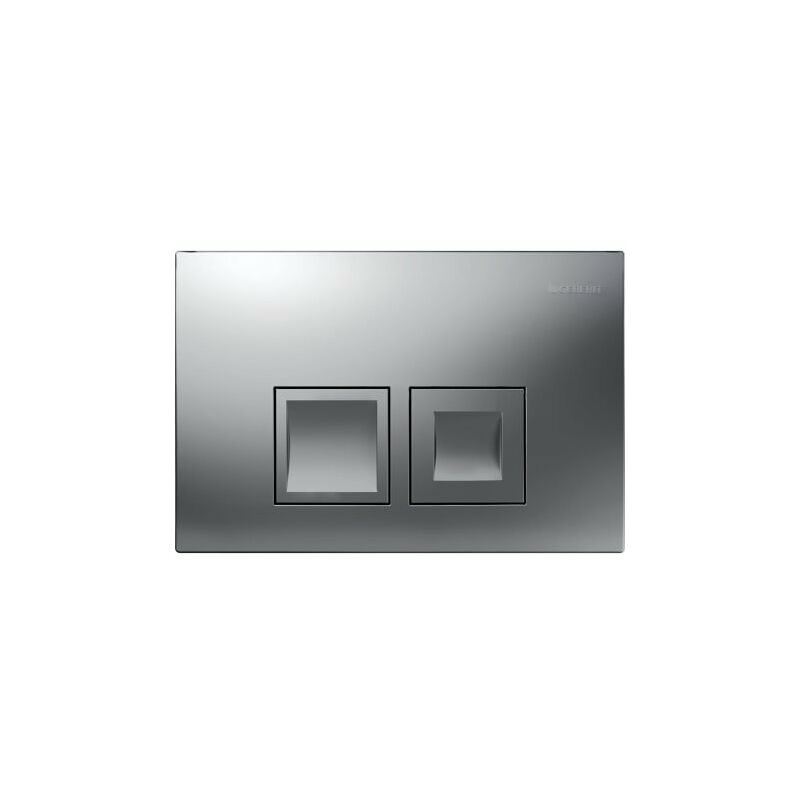 

Placa de accionamiento Delta50 de Geberit para el lavado de 2 volúmenes, color: Cromo mate - 115.135.46.1