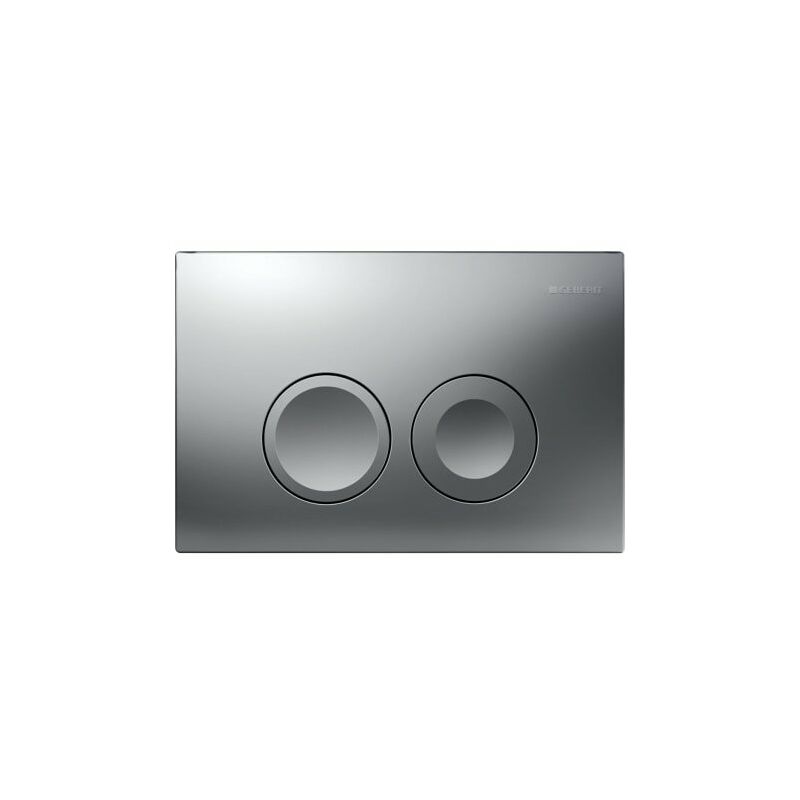 

Placa de accionamiento Geberit Delta21 para la limpieza de 2 volúmenes, color: Cromo mate - 115.125.46.1