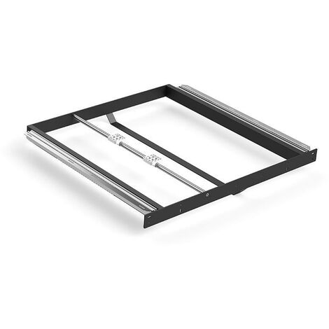 bastidor extensible para mesas. apertura lateral. volteador para tableros integrado