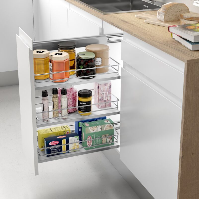 

Bastidor Extraible Lateral Izquieda M40 48293014 - Blanco / Inox