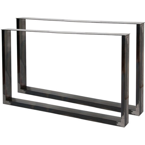 Bastidores para mesa 64x40 cm Acero lacado claro Caballetes para escritorio Patas de mesa Muebles