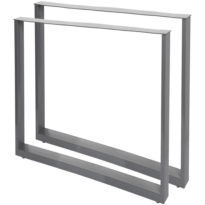 

Bastidores para mesa 70x72 cm Recubrimiento polvo gris Caballetes para tablero Patas de mesa Bricola