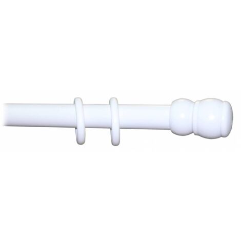 Bast�n de madera a tiro D 35 blanco 180 cm s/sup.