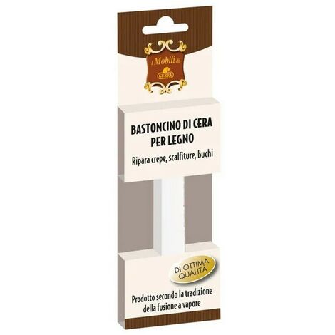 BASTONCINI CERA PER LEGNO BIANCO