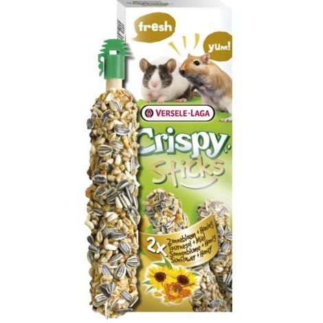 Bastoncini croccanti Gerbils- Topi girasole e miele, 2 pezzi 110g