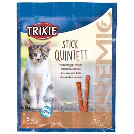 Bastoncini di agnello e tacchino Quintett Trixie PREMIO per gatti 25g