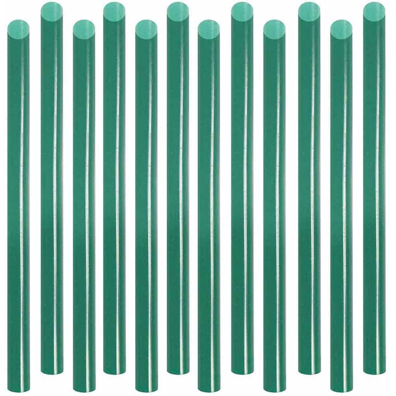 Image of Bastoncini di colla 12 pezzi per pistola a caldo incollatrice stick 18x1 cm verde per decorazioni bricolage fai da te