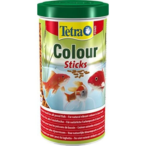 Bastoncini di colore stagno tetra, cibo per pesce stagno, 1 l