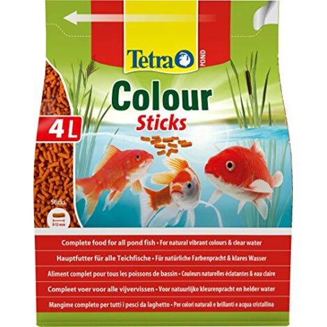 Bastoncini di colore stagno tetra, cibo per pesce stagno, 4 l