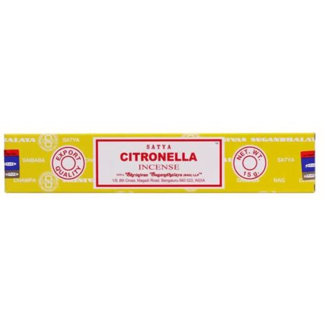 Bastoncini di incenso alla CITRONELLA Satya 15g