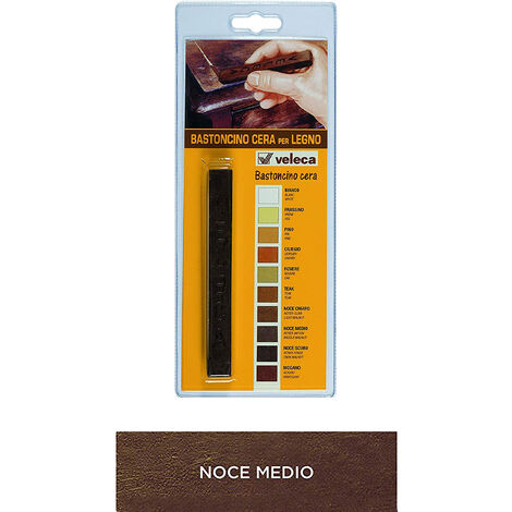 Bastoncino Cera per Restauro e Manutenzione Legno VELECA - Noce Medio
