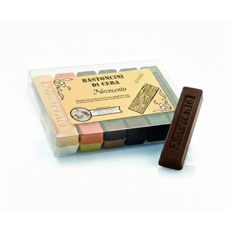 BASTONCINO DI CERA NOVECENTO NOCE SCURO- 12,0 pz