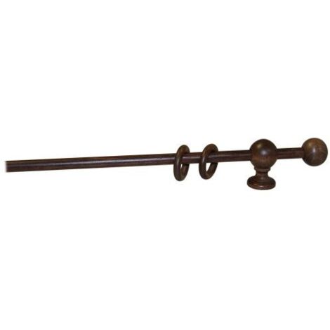 Bastone a strappo d 11 mm noce 120 cm con supp.