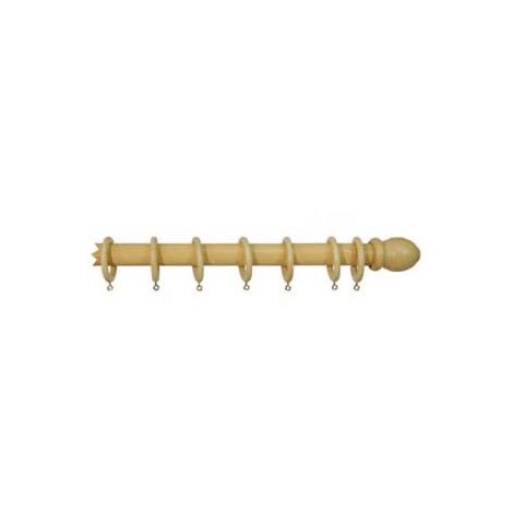 BASTONE IN LEGNO SENZA SUPPORTI Ø MM.35 NATURALE  cm.300